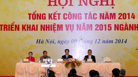 Thủ tướng Nguyễn Tấn Dũng dự Hội nghị triển khai nhiệm vụ 2015 ngành nội vụ.